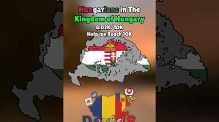 Hungarians in the Kingdom of Hungary #shorts #music #europe #mapper #geography #mapchart #maping