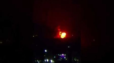 MASSIVE explosions at Beirut airport as planes land