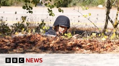 BBC crew run for cover after gunfire heard across Lebanon-Israel border | BBC News