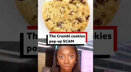 The Crumbl cookies pop-up scam explained. #Crumbl #BBCNews