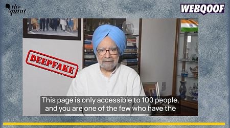 This Video of Manmohan Singh Promoting an Investment Platform Is a Deepfake!