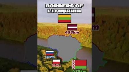 Borders of Lithuania in europe #mapper #map #mapping #geography #europe #mapchart #countrys #country