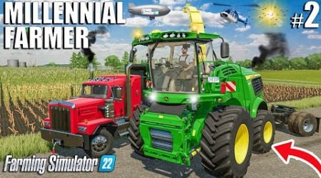 Harvesting 1.2 MILLION SILAGE w/ JOHN DEERE | Millennial Farmer | Episode 2 | Farming Simulator 22