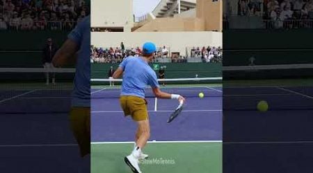 Forehand Compilation - Jannik Sinner Slow Motion Back View 1 #Shorts