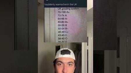 The UK has an easy grading scale