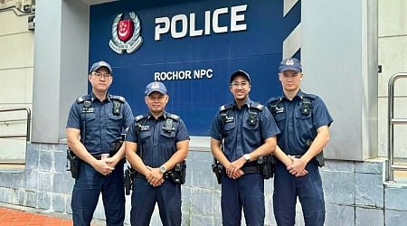 4 police officers on patrol save pantless man from burning North Bridge Road flat