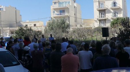  Residents, council protest Mellieha Heights development 