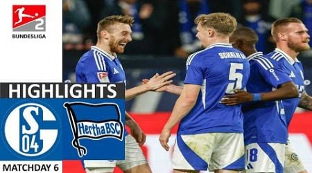 Schalke 04 vs Hertha BSC 2-2 | Highlights | 2. Bundesliga 24/25