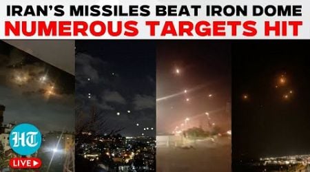 Iran Fires 400+ Missiles &amp; Rockets, Unleashing &#39;Hellfire&#39; on Israel as Iron Dome Struggles | LIVE