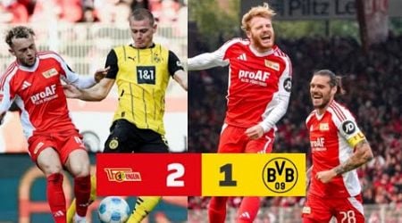 Union Berlin gegen Borussia Dortmund 2-1 &amp; Alle Tore Highlights &amp; Kevin Vogt , Yorbe Vertessen Tore