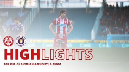 HIGHLIGHTS | GAK 1902 - SK Austria Klagenfurt | 8. Runde ADMIRAL Bundesliga