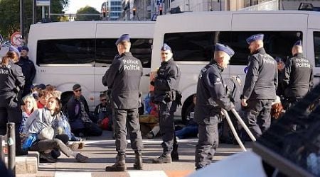 Greta Thunberg detained at fossil fuel subsidy protest in Brussels