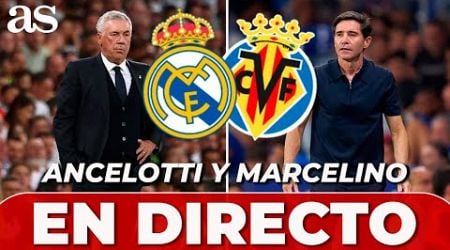 ANCELOTTI Y MARCELINO EN DIRECTO RUEDA DE PRENSA post REAL MADRID VILLARREAL