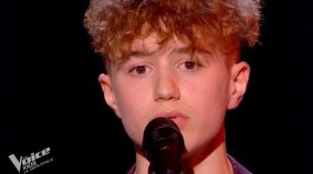 The Voice Kids : Louis chante &quot; Mon amour &quot; de Slimane