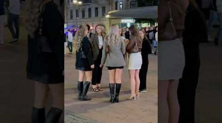 Swedish girls at night #sweden #nightlife #shorts #viral #shortsfeed #stockholm #night #party #2024