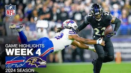 Buffalo Bills vs. Baltimore Ravens | 2024 Week 4 Game Highlights