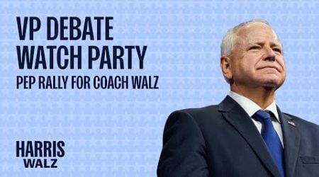 LIVE | Governor Tim Walz VP Debate Watch Party