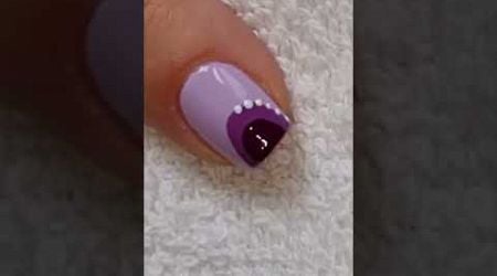 Purple Short Nails | Gradient Nail Art Design | #nailart