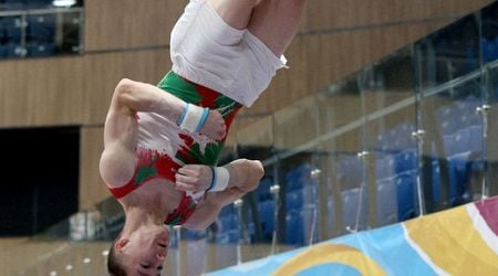 Bulgaria's Daniel Trifonov Wins Silver in Men's Artistic Gymnastics Vault Final in World Cup Challenge