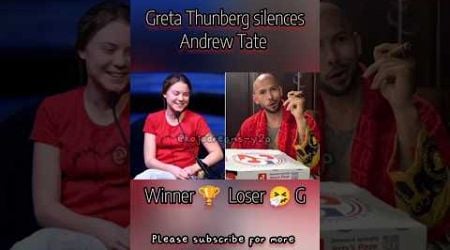 Greta Thunberg silences Andrew Tate #andrewtate #gretathunberg #debate #cheating #misogynist #topg