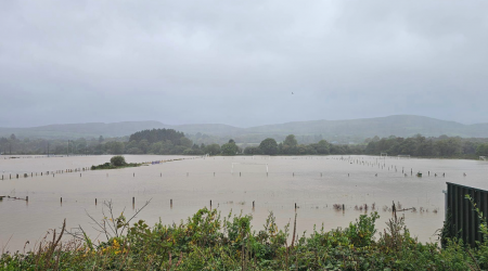 Cork football club submerged underwater as flooding wreaks havoc