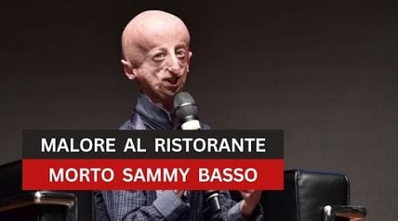 Malore in un ristorante, Sammy Basso morto a 28 anni. Aveva fatto conoscere la progeria all&#39;Italia!