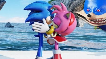 Sonic kiss Amy Rose (SHIN SONIC IS ANGRY!)