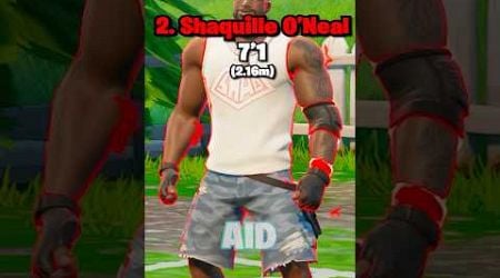 Who&#39;s The Tallest Skin In Fortnite?