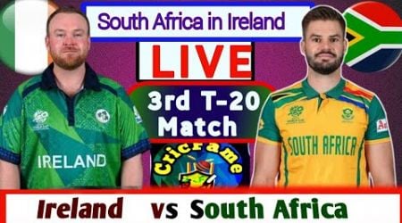 Ireland vs South Africa I SA vs IRE I 3rd T20 Match | Cricket Live I Cricfame