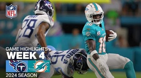 Tennessee Titans vs. Miami Dolphins | 2024 Week 4 Game Highlights