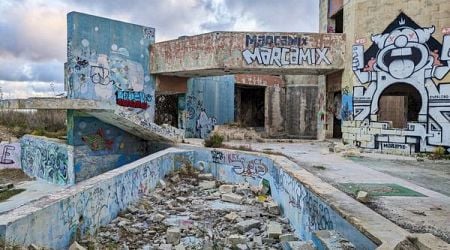 White Rocks Abandoned Complex in Pembroke, Malta