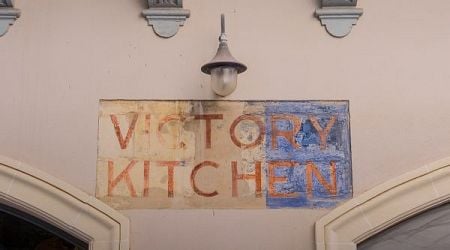 Victory Kitchen Sign in Valletta, Malta