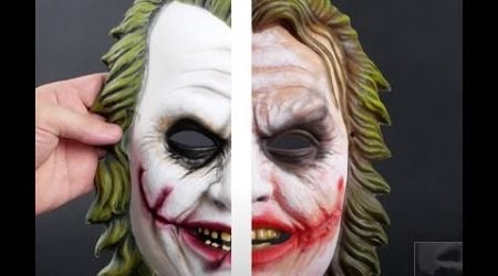 DIY Repainting Cheap Halloween Masks #crafts #malta