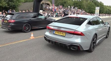 Sportcars Drag Race! 1200HP R8 TT, Urban RS7, E63s, 800HP M5 F90, GT2RS, Capristo F12, RSQ8, XM