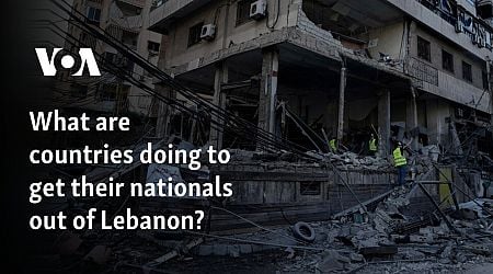 What are countries doing to get their nationals out of Lebanon?