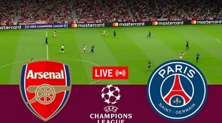 [LIVE] Arsenal vs PSG. UEFA Champions League 24/25 Full Match - VideoGame Simulation