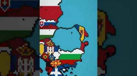 Medium Scale Romania &amp; Moldova #minecraft #map #flag #country #balkan #history #europe