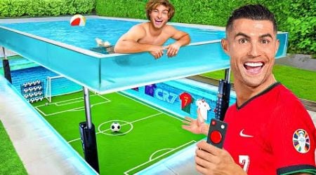 I Built a SECRET Soccer Field For Ronaldo!