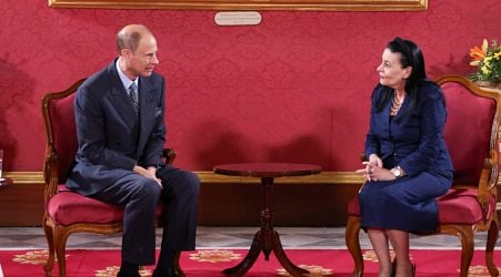  President receives courtesy call by the Duke and Duchess of Edinburgh 