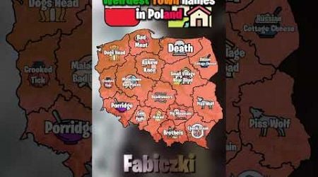 Weirdest Town Names in Poland #mapping #map #enfemapping #mapper #europe #geography #mappy #viral