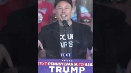 Elon Musk: &#39;... This will be the last election&#39;