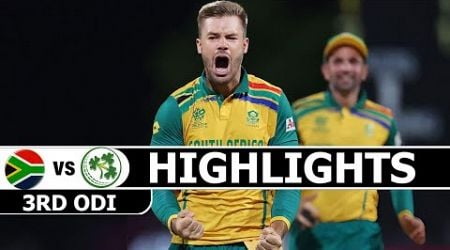 SOUTH AFRICA VS IRELAND 3RD ODI MATCH HIGHLIGHTS 2024 | SA VS IRE