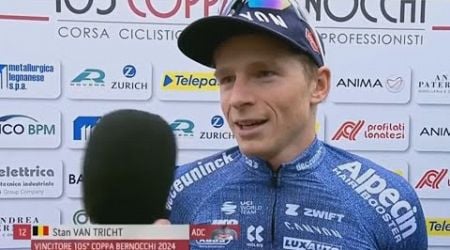 Stan Van Tricht - Interview at the Finish - Coppa Bernocchi 2024