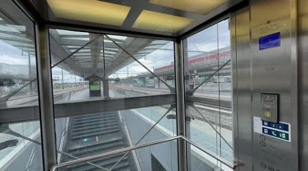 2008 ThyssenKrupp MRL Traction Elevator @ Bruges Railway Station, Bruges, Belgium.