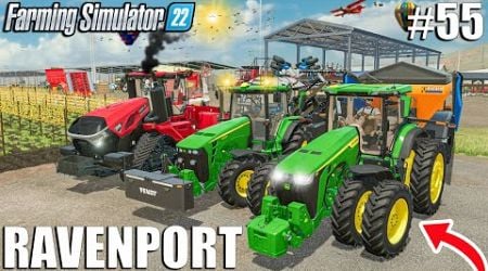 TESTING EQUIPMENT on FIELDS | Ravenport #55 | Farming Simulator 22