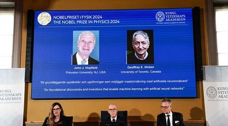 2 win Nobel in Physics for discoveries enabling machine learning