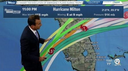 WPTV Hurricane Milton Update 11 p.m. Oct. 7, 2024