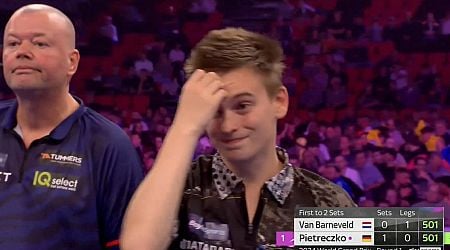 Ricardo Pietreczko breaks golden rule at World Grand Prix Darts and realises instantly