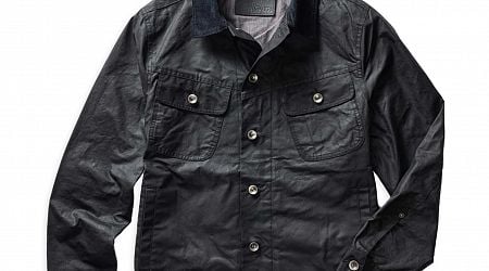 Taylor Stitch Coal Waxed Long Haul Jacket