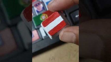 painting keyboard keys latvia #shorts #diy